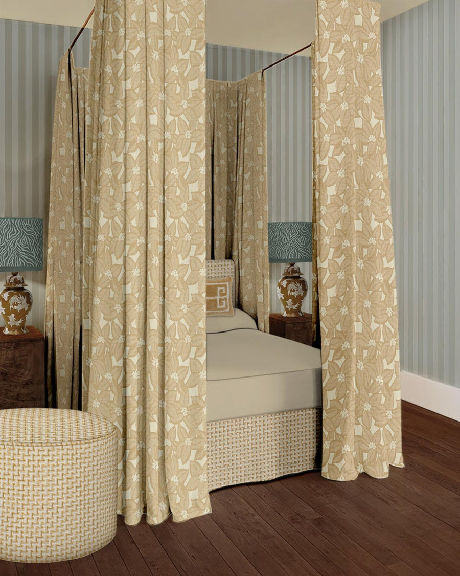 Ready Made Linen Curtain Michelle Ecru