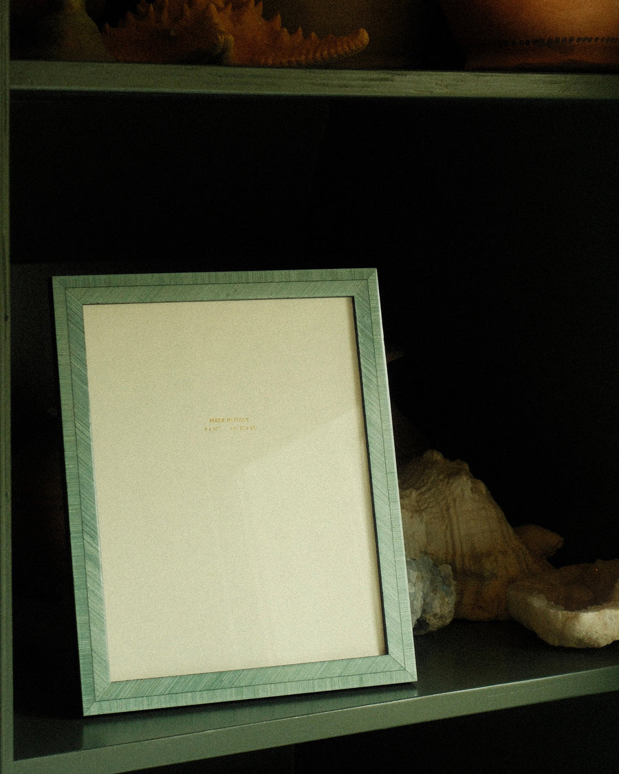 Hand-Inlaid Wooden Frame Gia | Powder Blue | Large