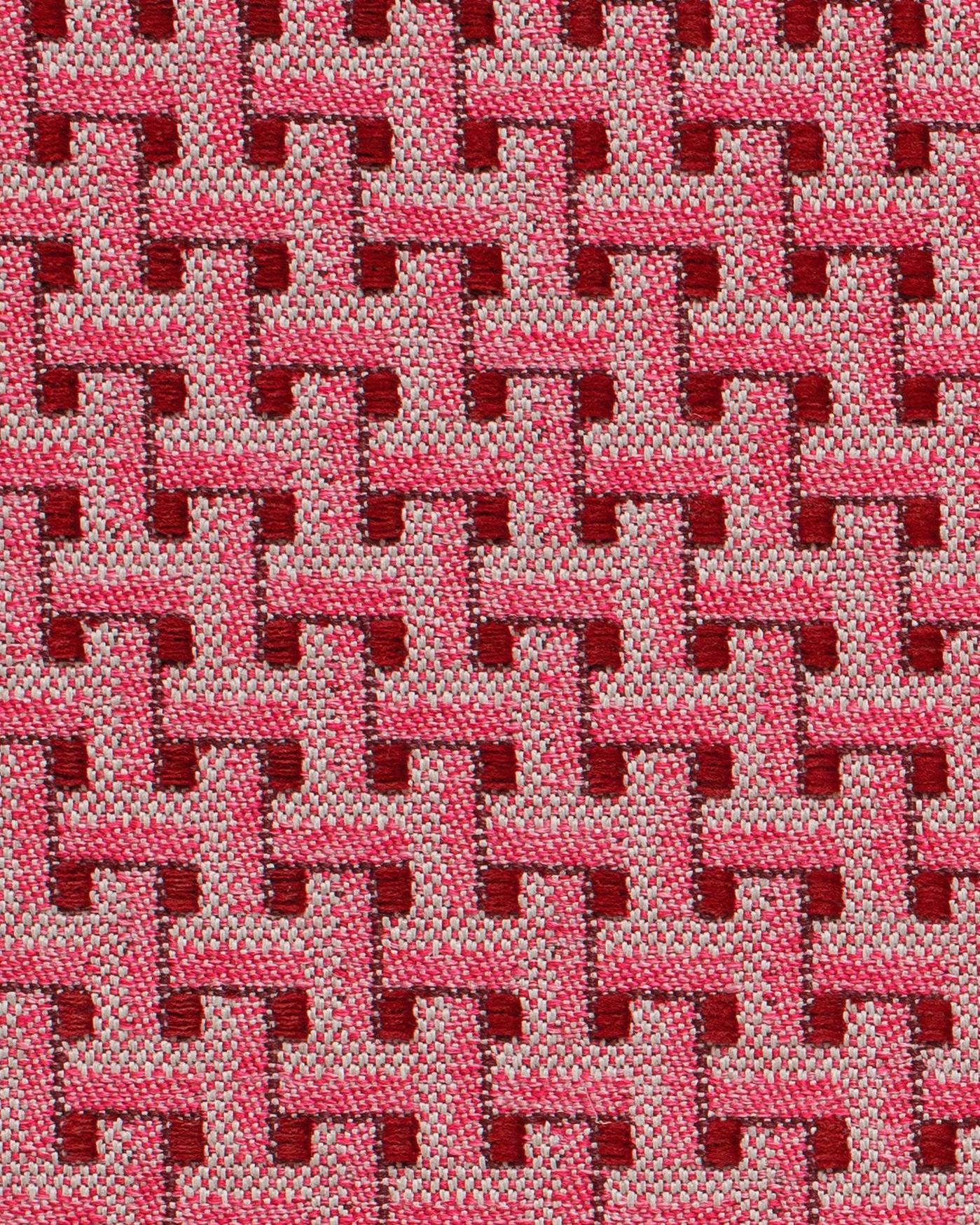 Sofa Cushion Janis Bordeaux & Pink