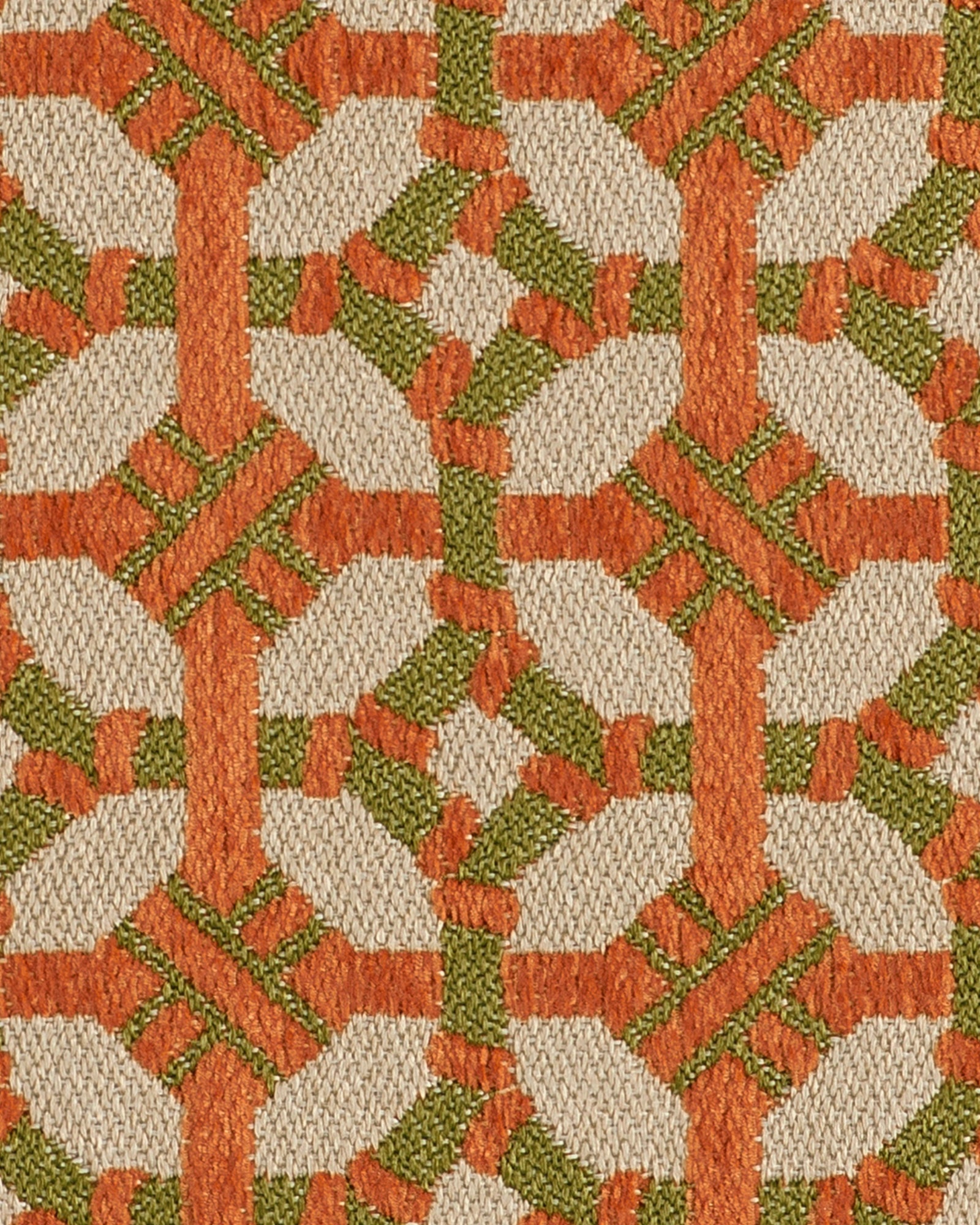 Sofa cushion Coco Burnt Orange & Olive