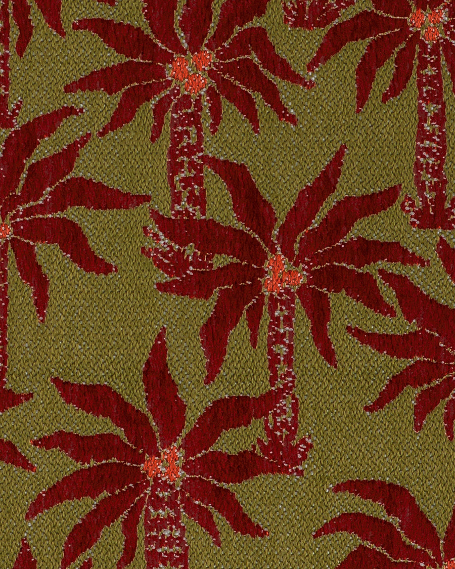 Sofa cushion Laura Olive & Bordeaux