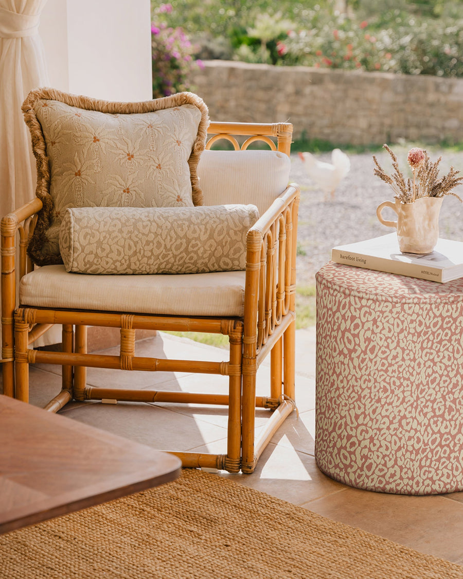 Pouf Maya Rose & Ecru