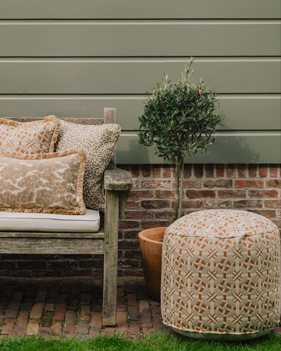 All-season pouf Coco Caramel & Sand