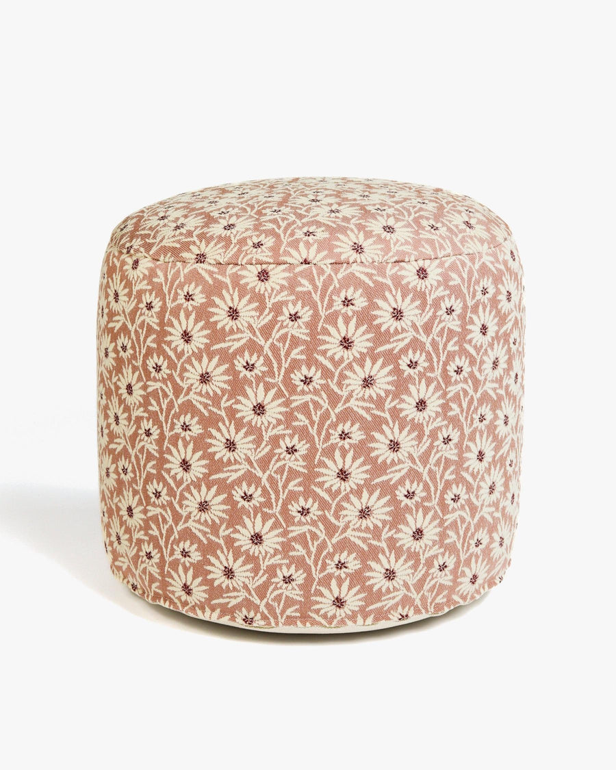 All-season pouf Mako Rose & Ecru