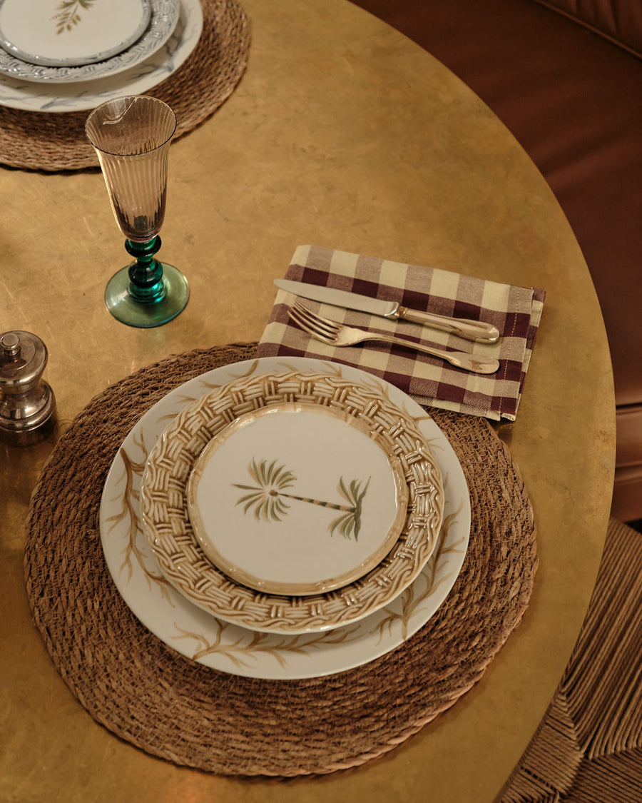 Handpainted Dinner Plate Atlantic Ochre