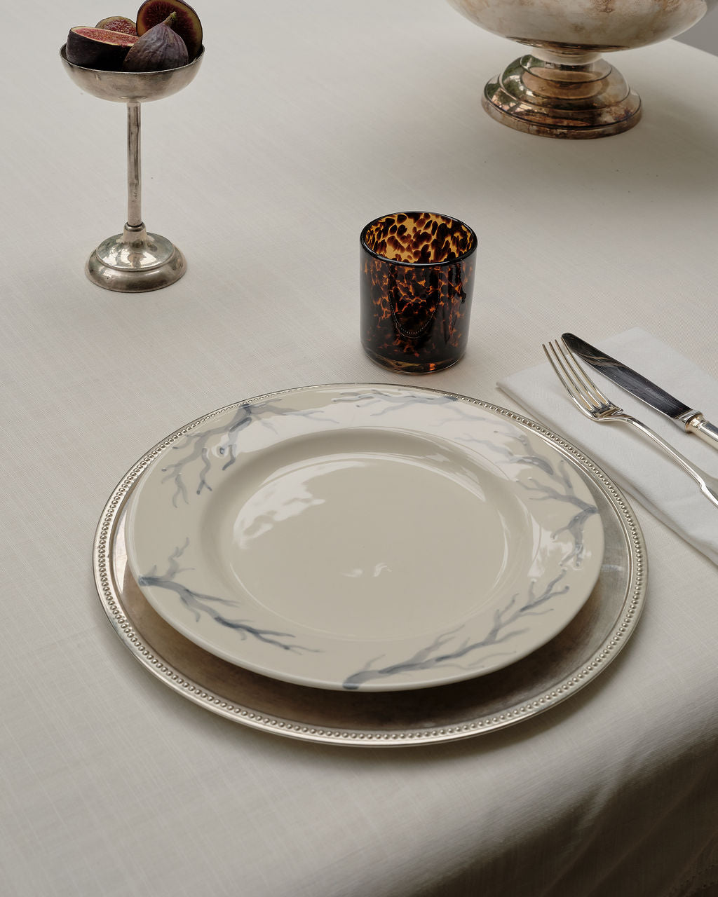 Handpainted Dinner Plate Atlantic | Soft Blue