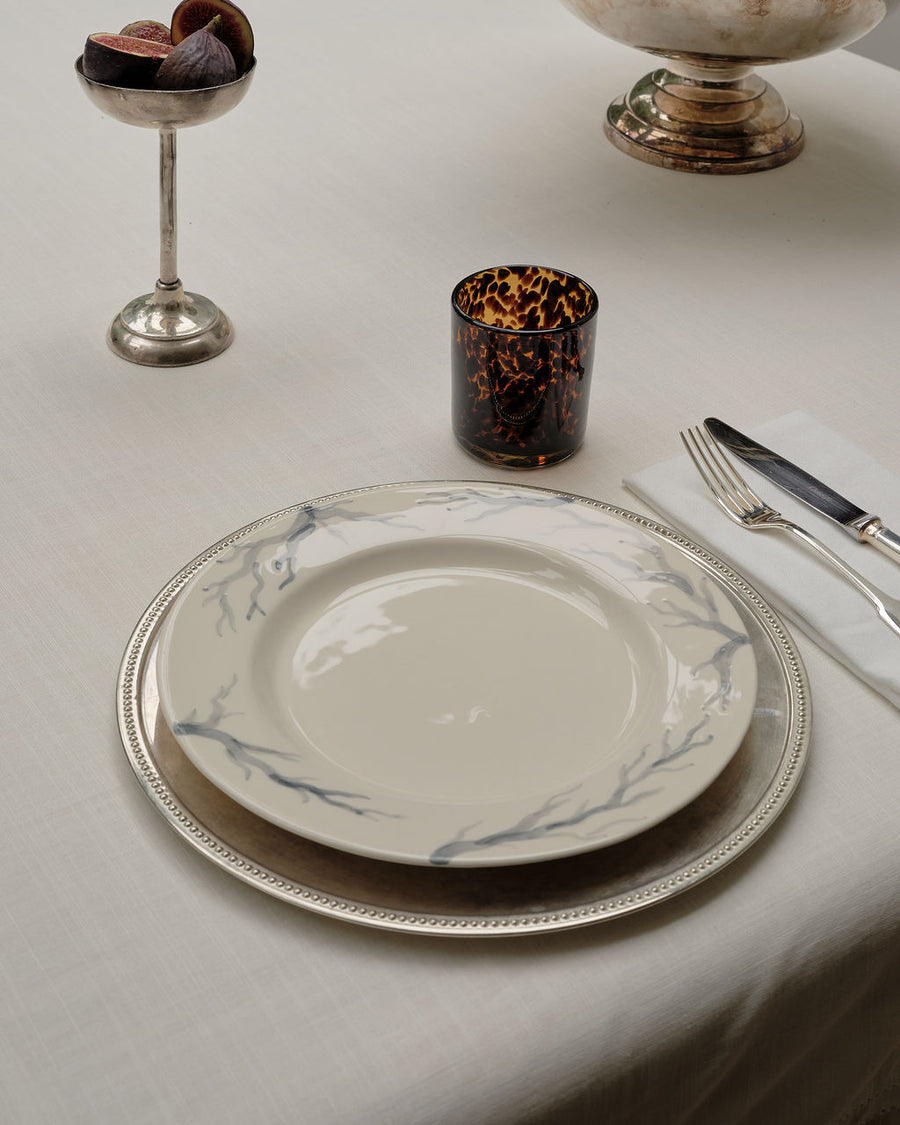Handpainted Dinner Plate Atlantic Soft Blue