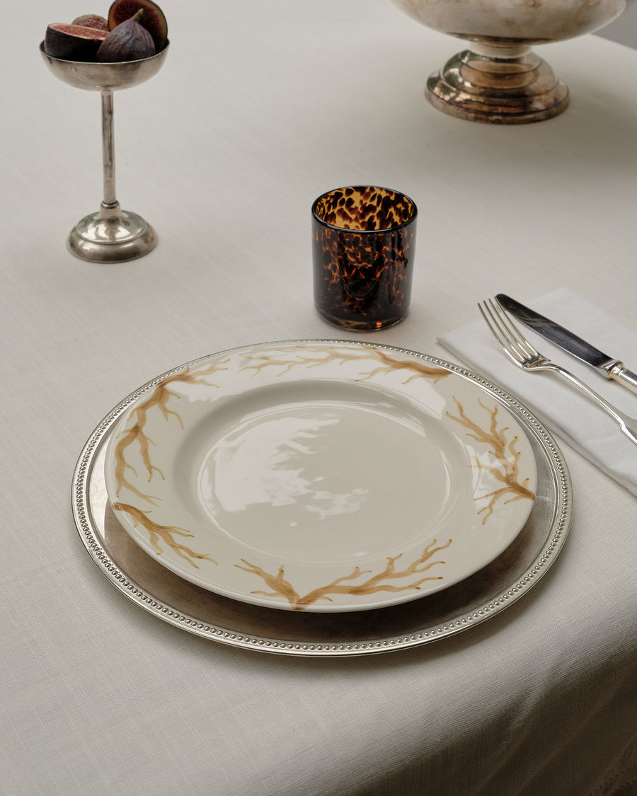Handpainted Dinner Plate Atlantic Ochre