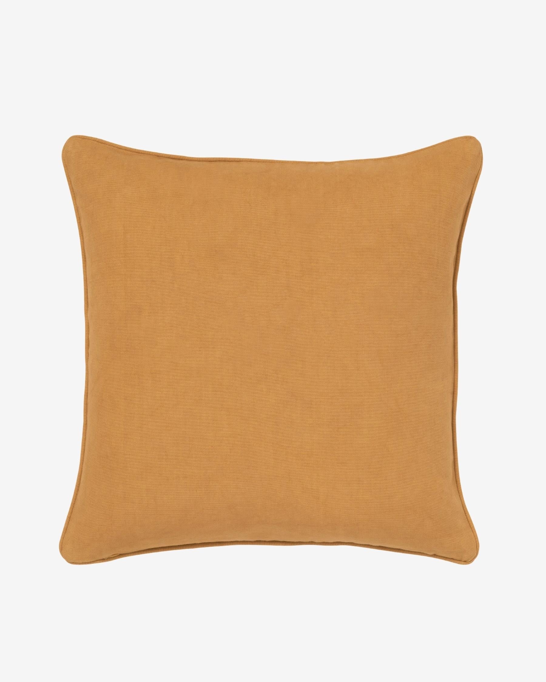 Cushion Laura Raffia & Caramel