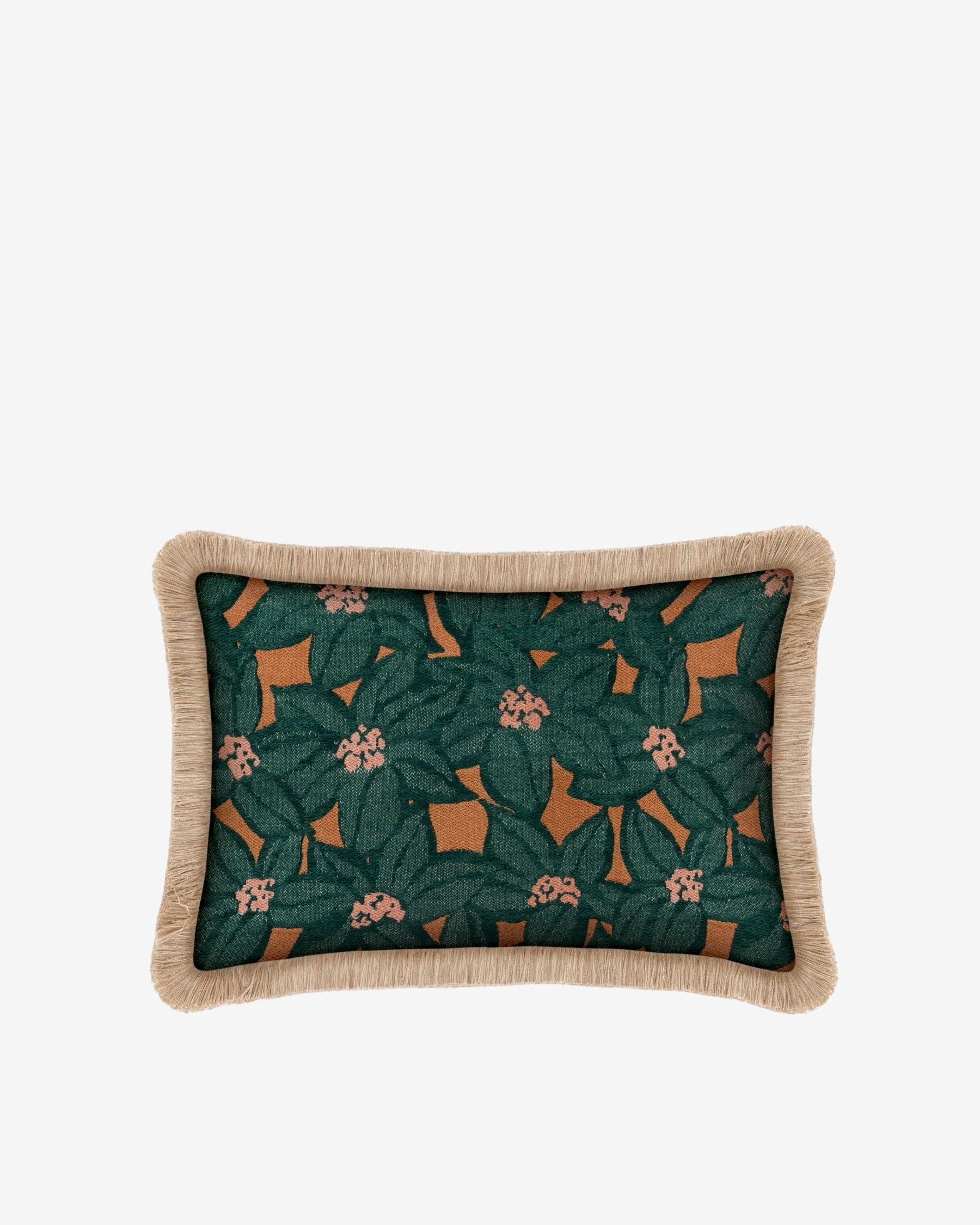 Cushion Michelle Orange & Emerald