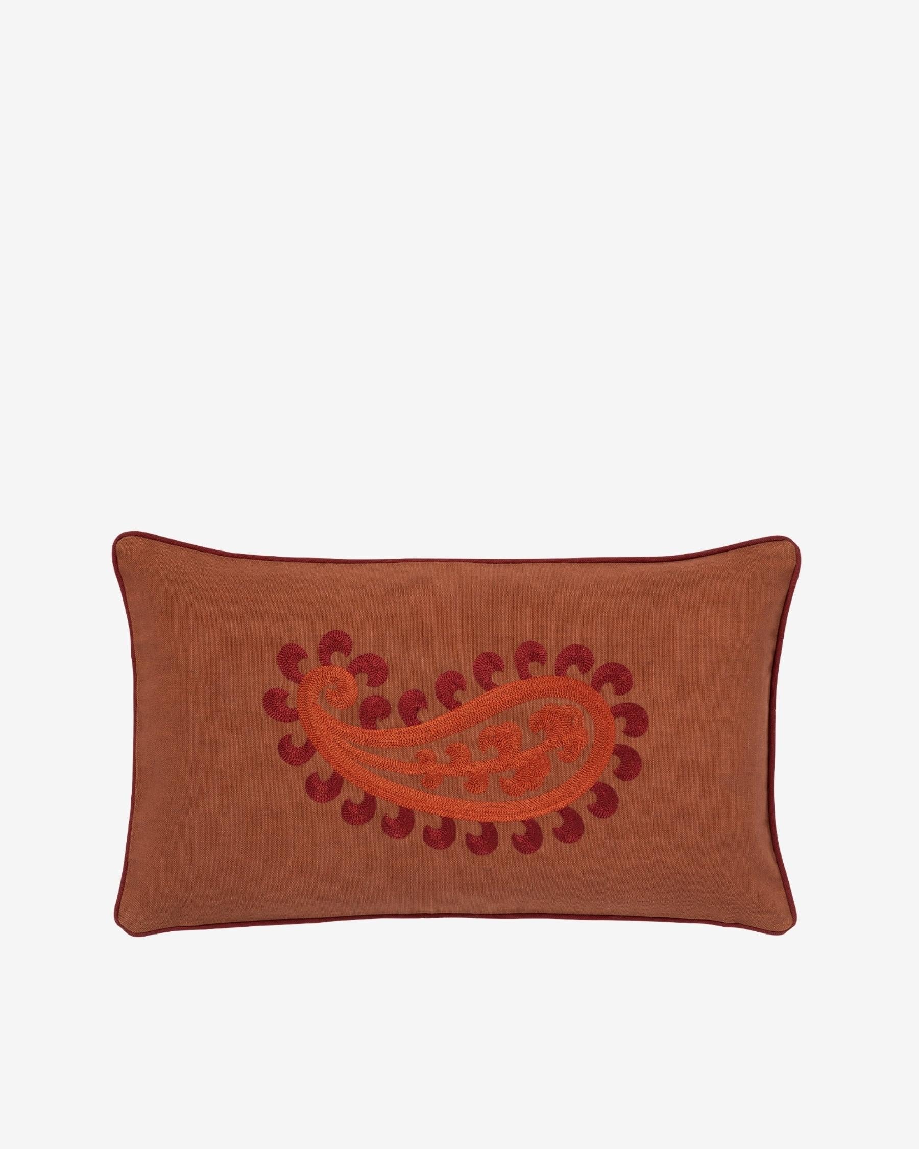 Double sided cushion Siena Spice & Coral