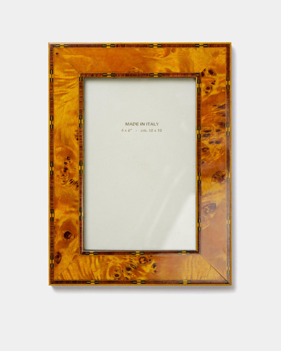 Hand-Inlaid Wooden Frame Lou | Burl Wood | Small