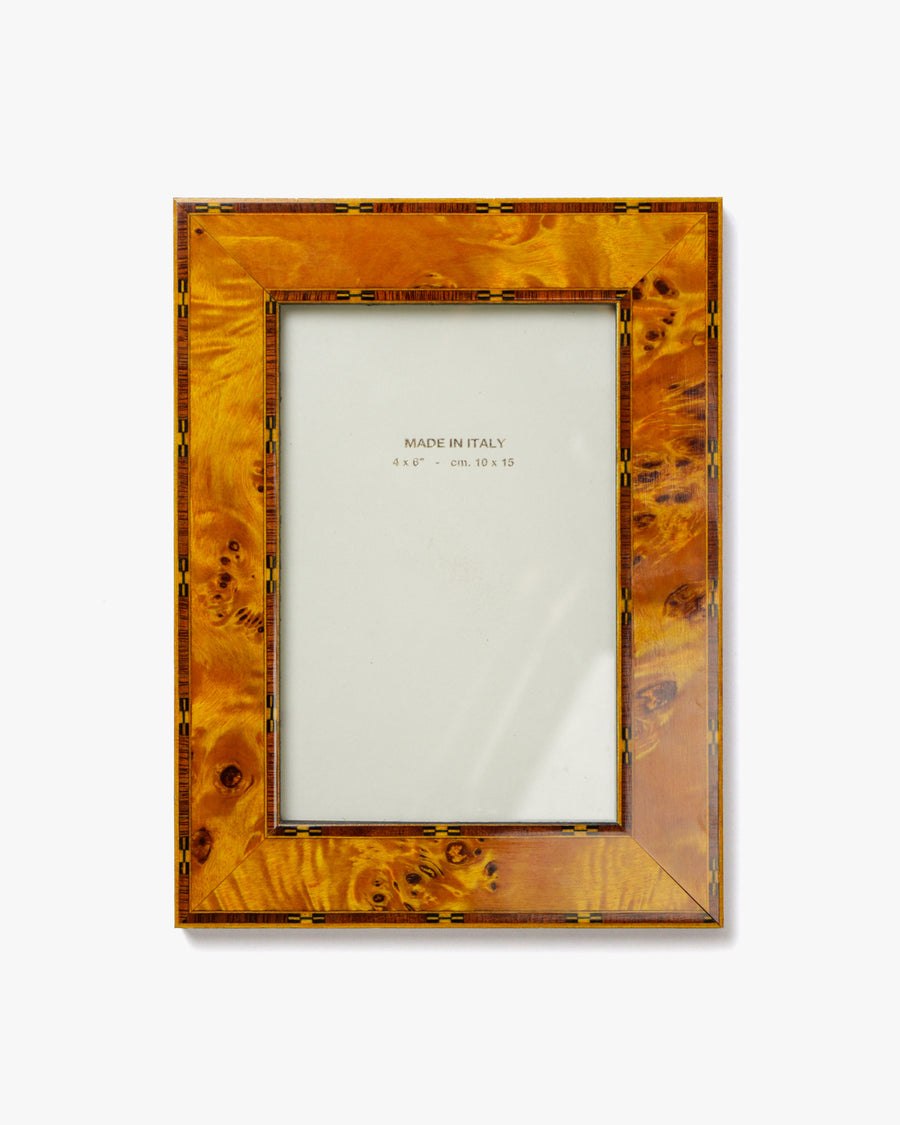 Hand-Inlaid Wooden Frame Lou | Burl Wood | Small