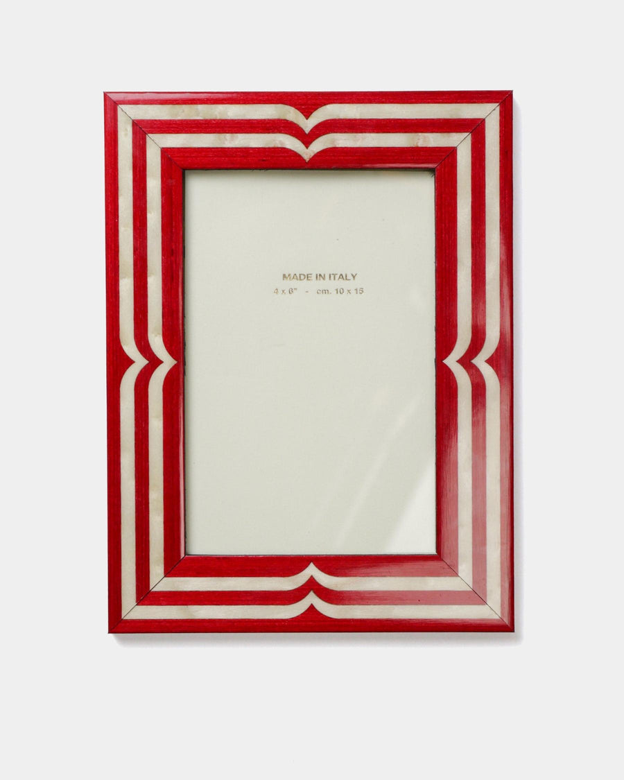 Hand-Inlaid Wooden Frame Uma | Ruby Red | Small