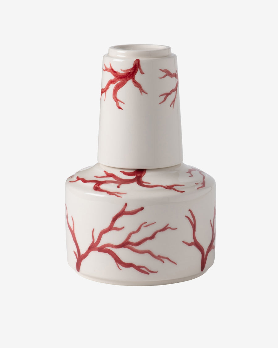 Handpainted Carafe + Cup Atlantic Red