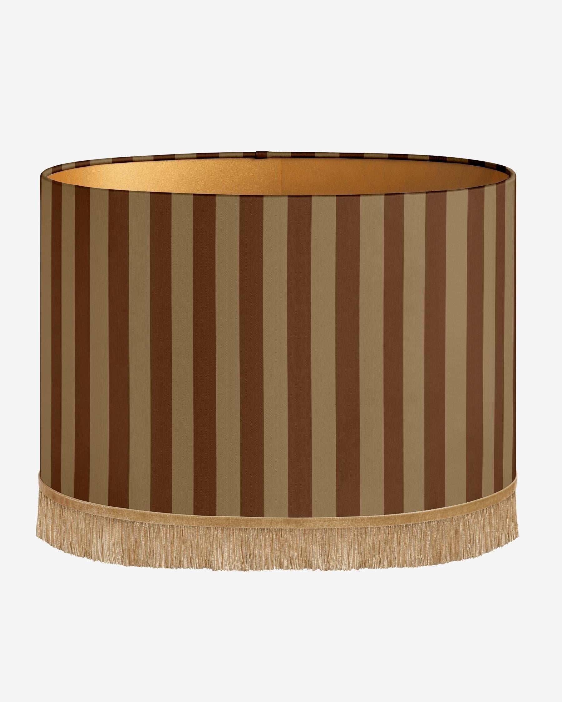 Lampshade Jackie Chocolate & Raffia