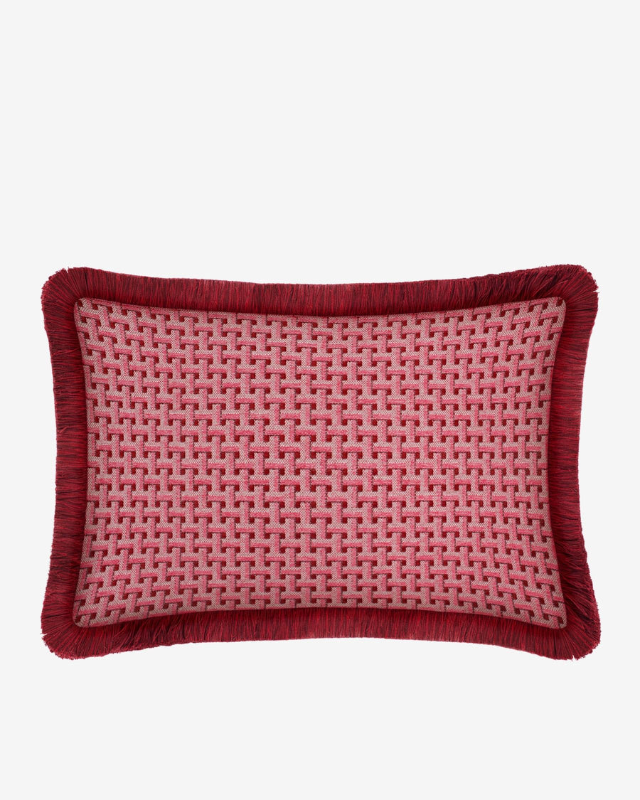 Cushion Janis Bordeaux & Pink