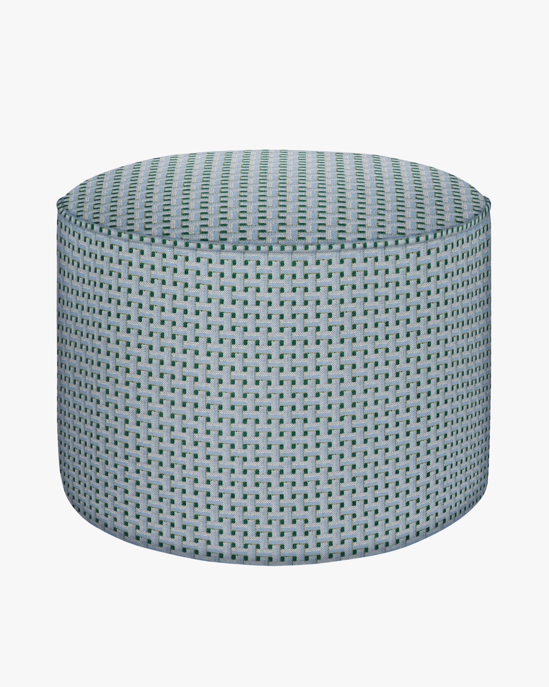Hocker Janis Eisblau & Smaragdgrün
