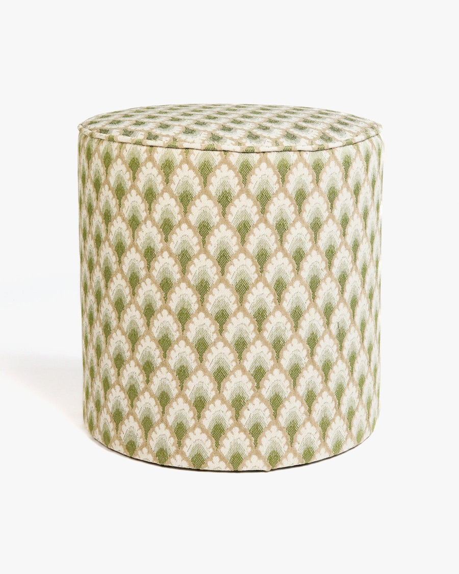 Pouf Jessica Olive & Ecru
