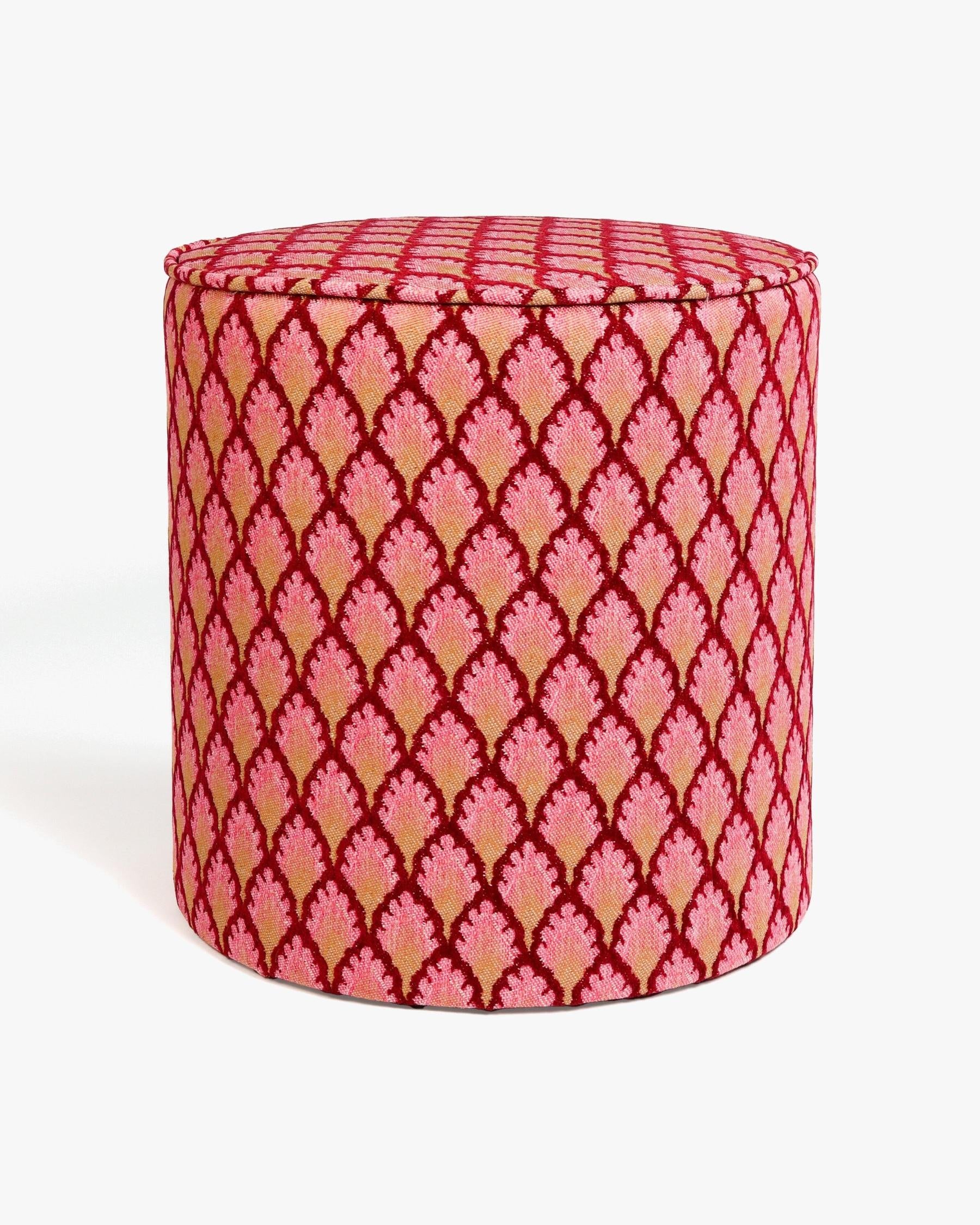Pouf Jessica Bordeaux & Pink