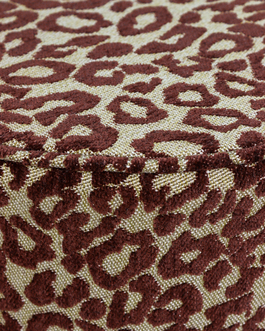 Pouf Maya Chocolate & Raffia