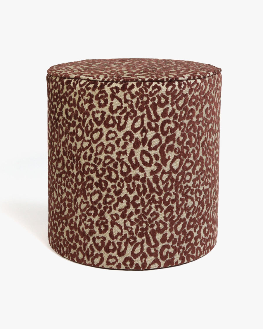 Pouf Maya Chocolate & Raffia