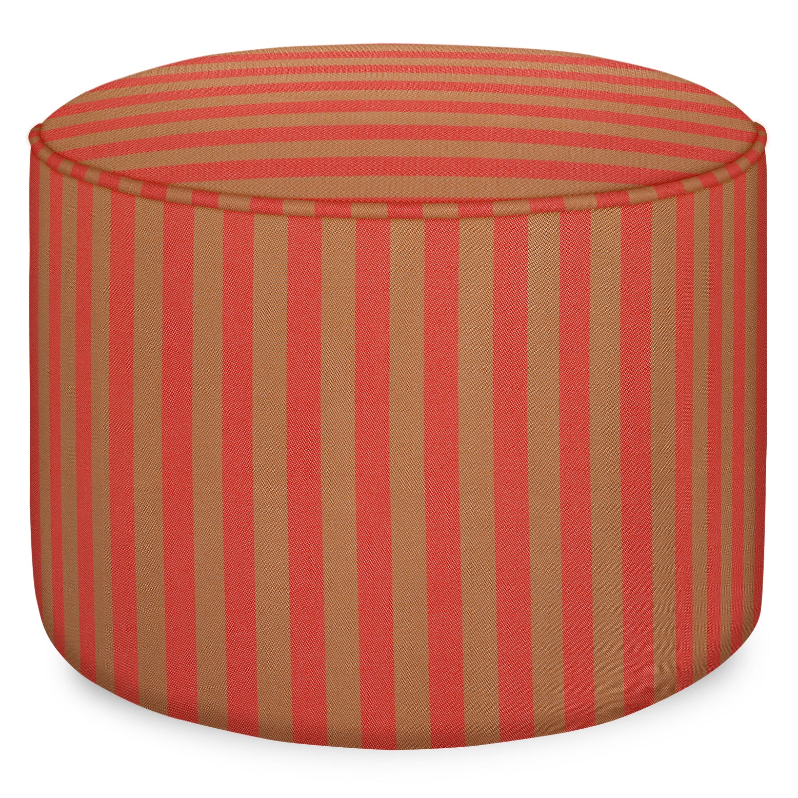 Pouf Jackie Camel & Red