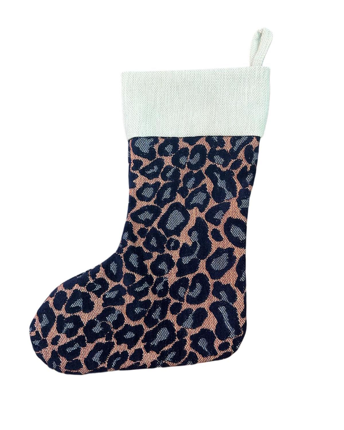 Christmas Stocking Maya Navy & Rust