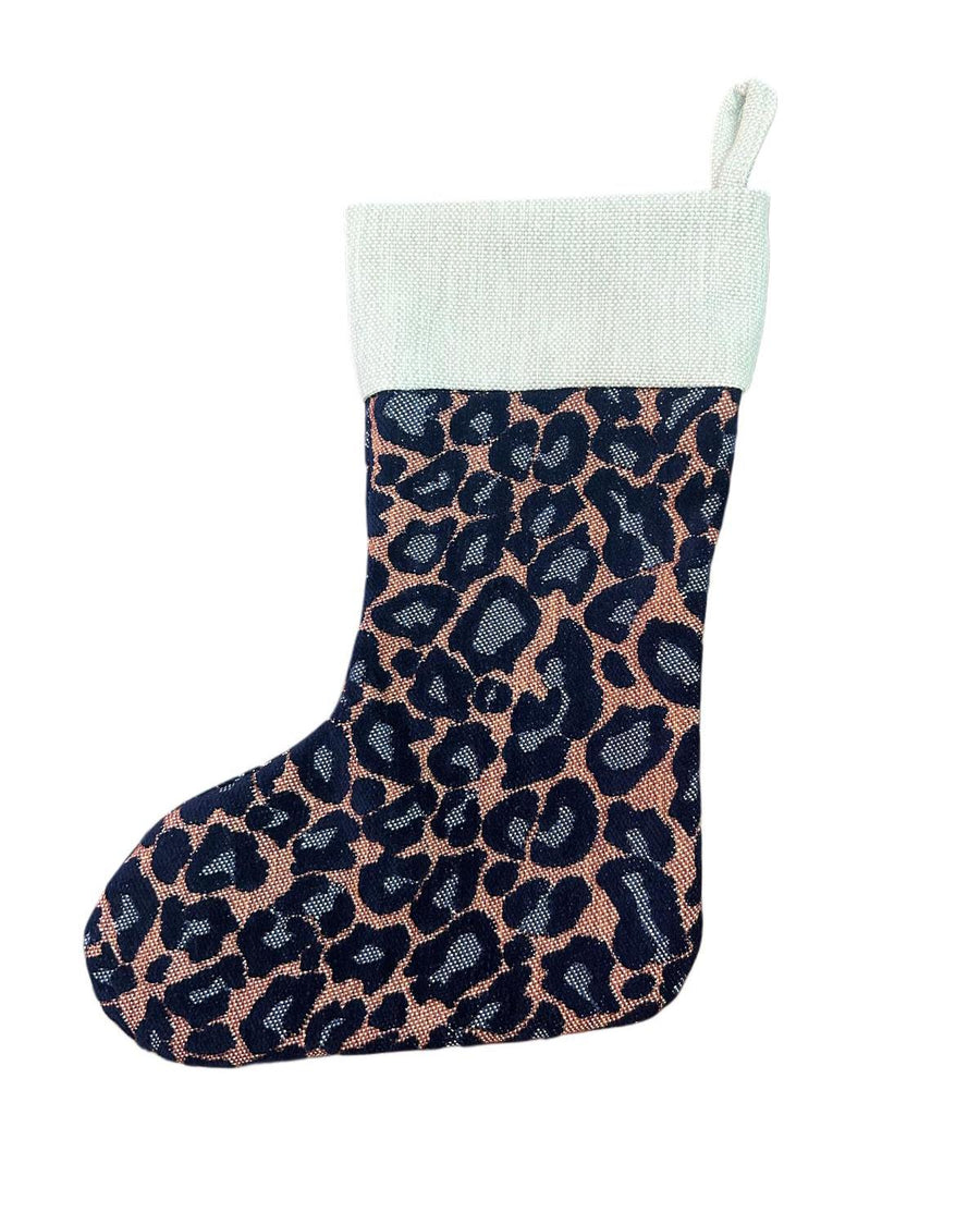 Christmas Stocking Maya Navy & Rust