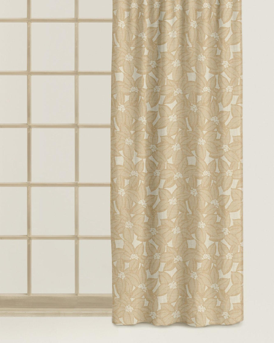 Ready Made Linen Curtain Michelle Ecru