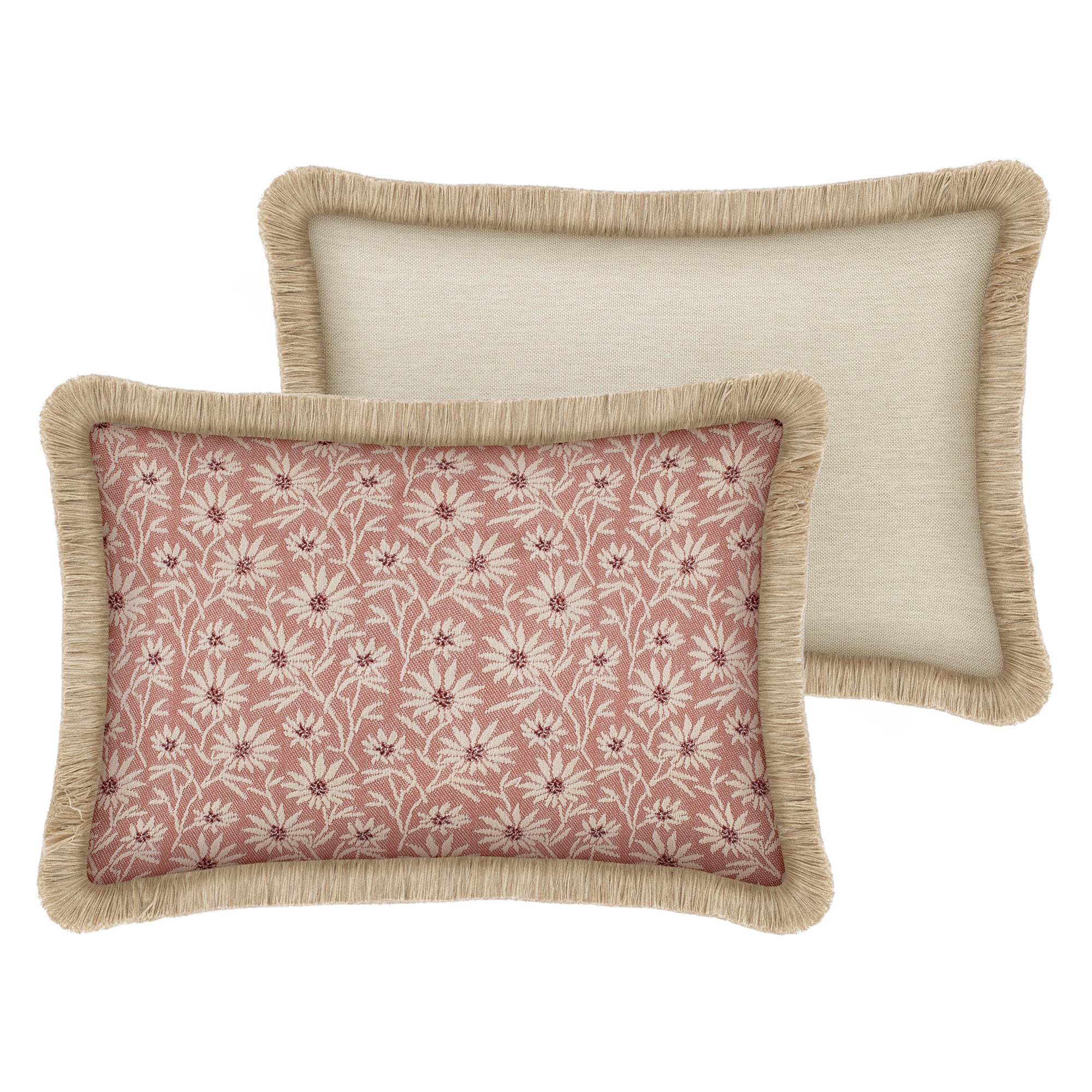 Cushion Mako Rose & Ecru