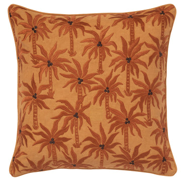 Cushion Laura Raffia & Caramel