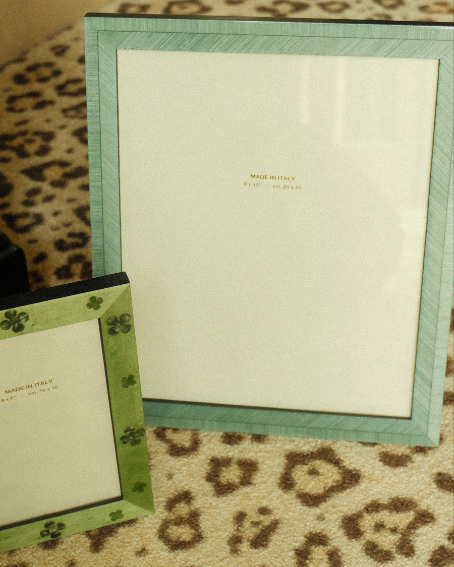 Hand-Inlaid Wooden Frame Gia | Powder Blue | Large