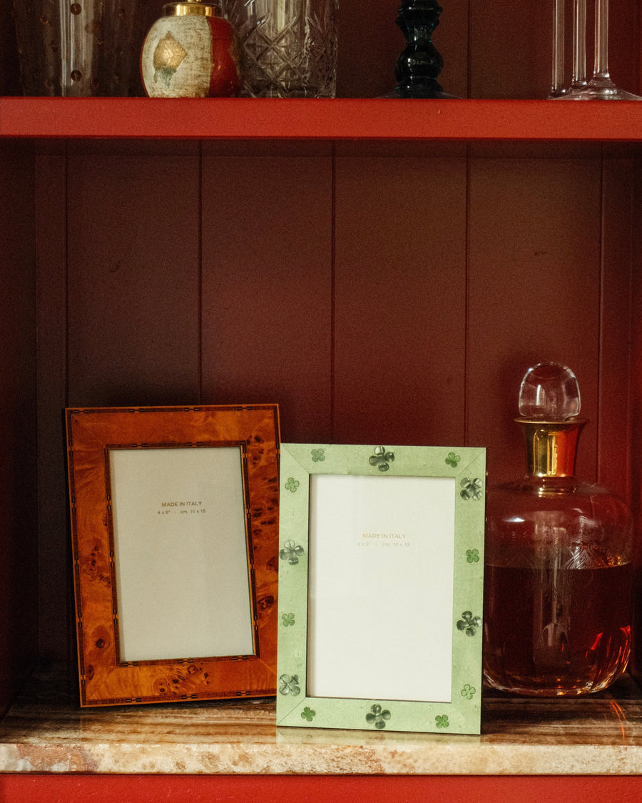 Hand-Inlaid Wooden Frame Daria | Sage | Small