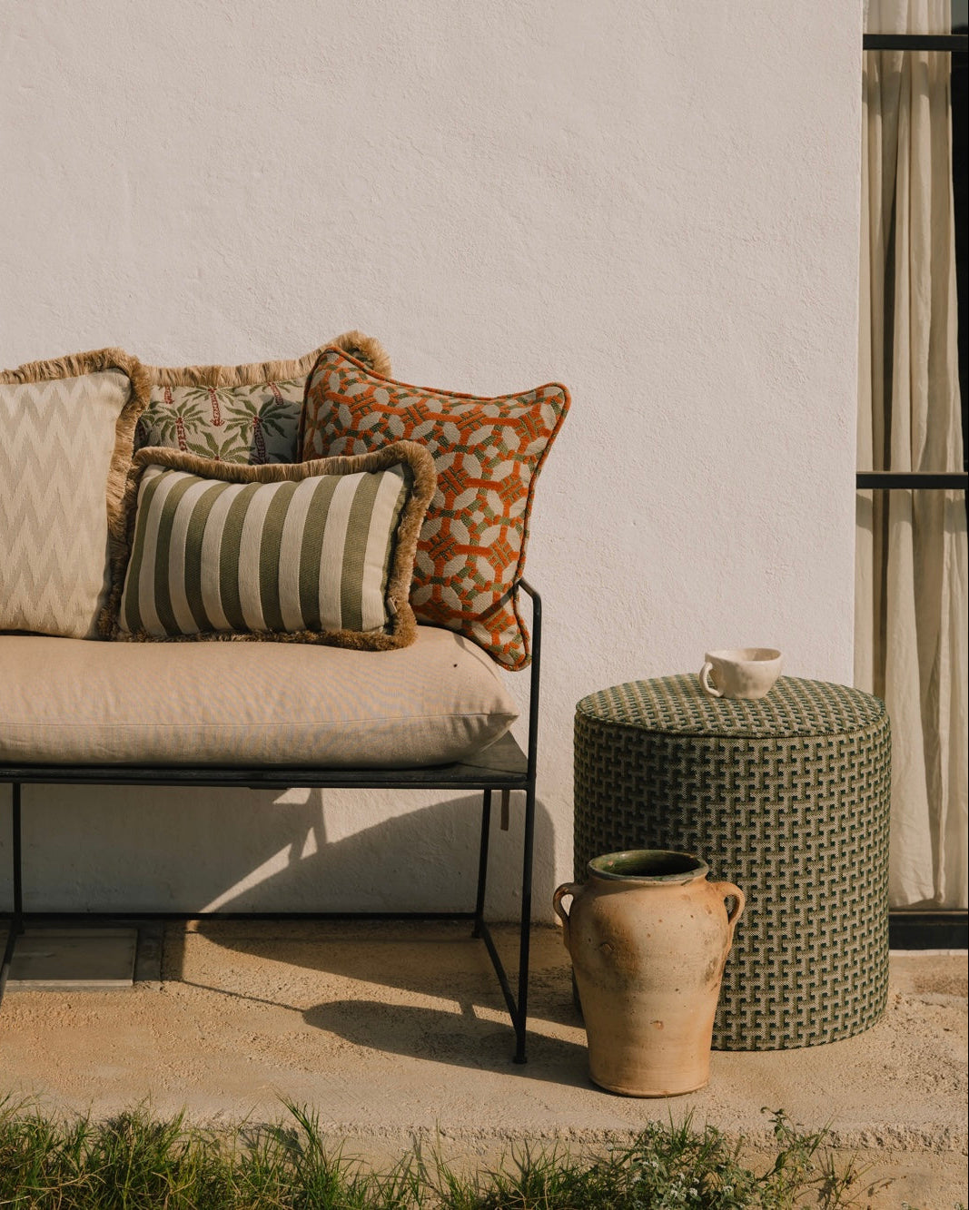 Cushion Rosita Sand & Ecru