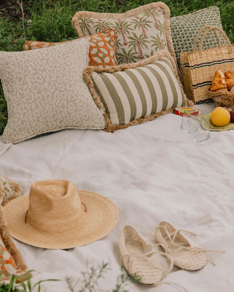 Cushion Maya Sand & Ecru