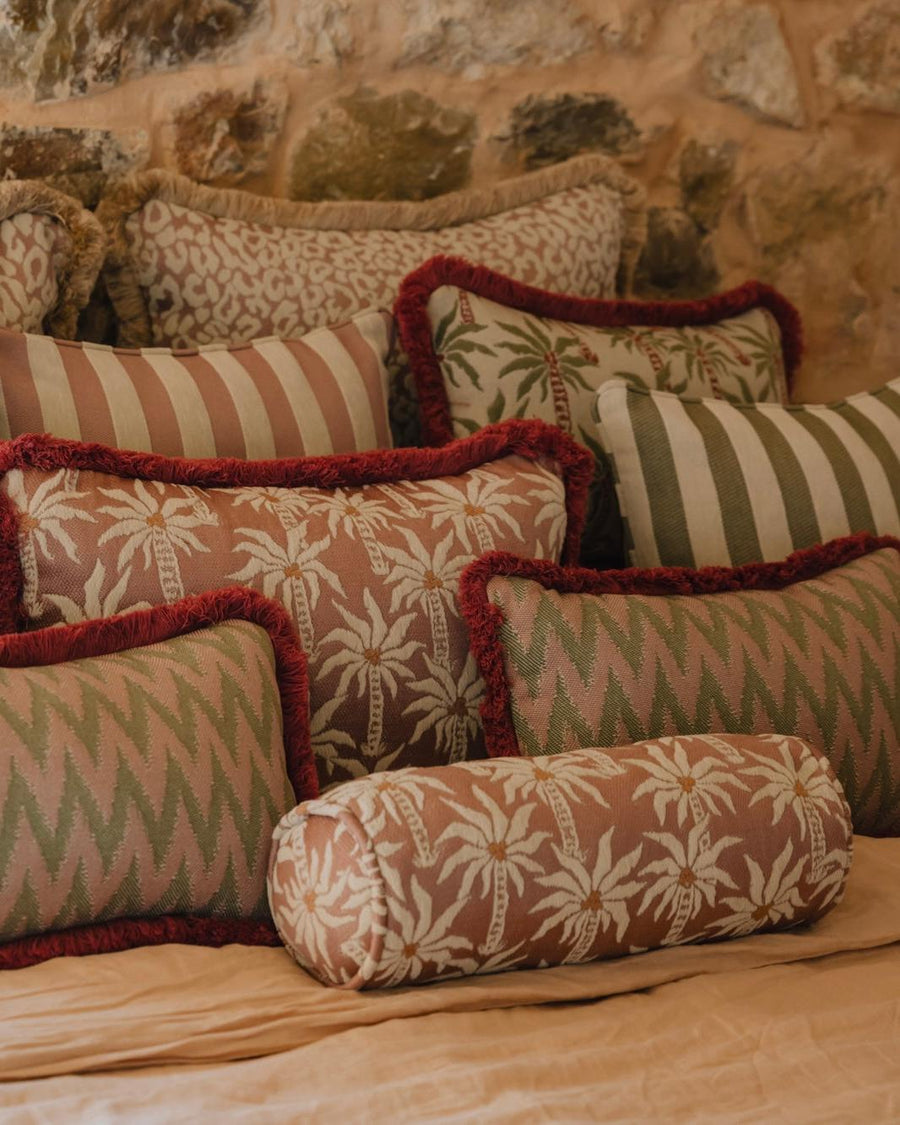 Double sided cushion Laura Rose & Ecru x Jackie Rose & Ecru