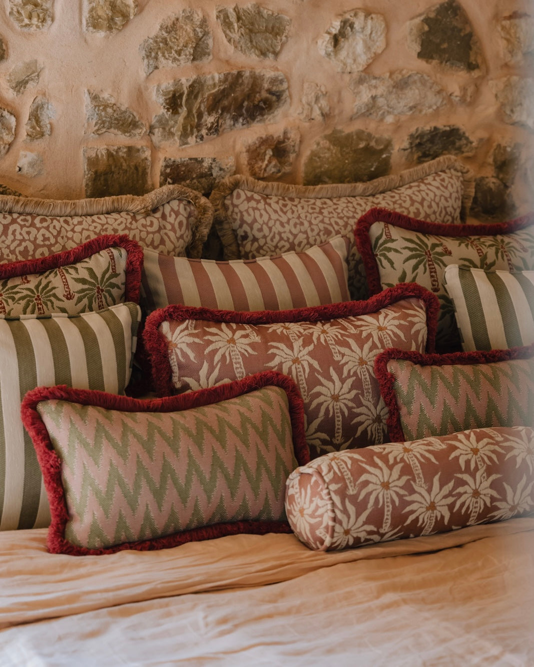 Bolster Laura Rose & Ecru