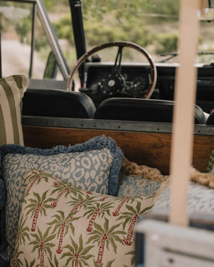 Double sided cushion Laura Olive & Spice x Janis Moss & Olive