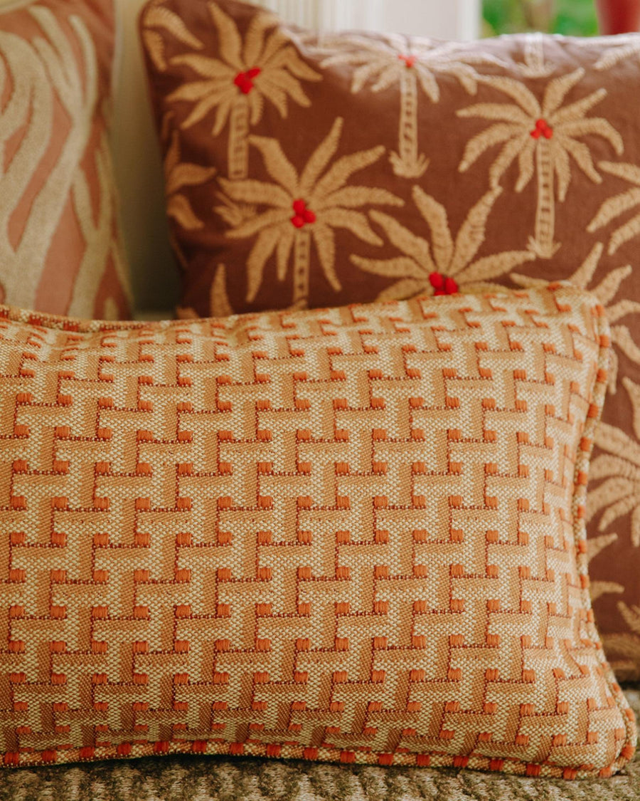 Cushion Laura Cinnamon & Sand