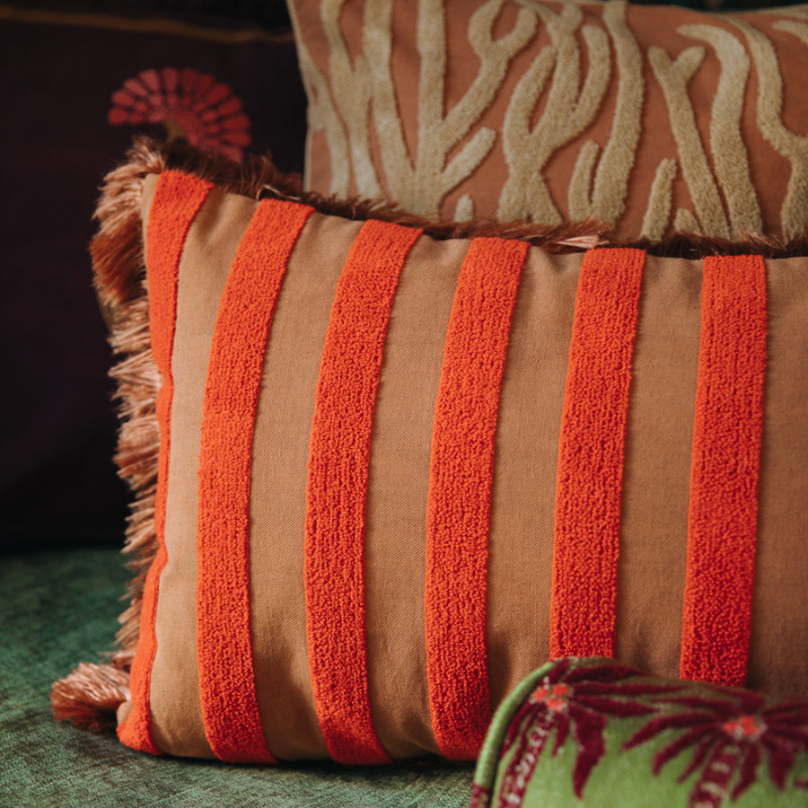 Cushion set Coral & Caramel