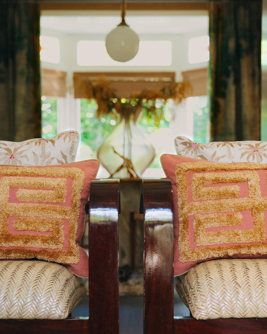 Cushion Laura Sand & Ecru