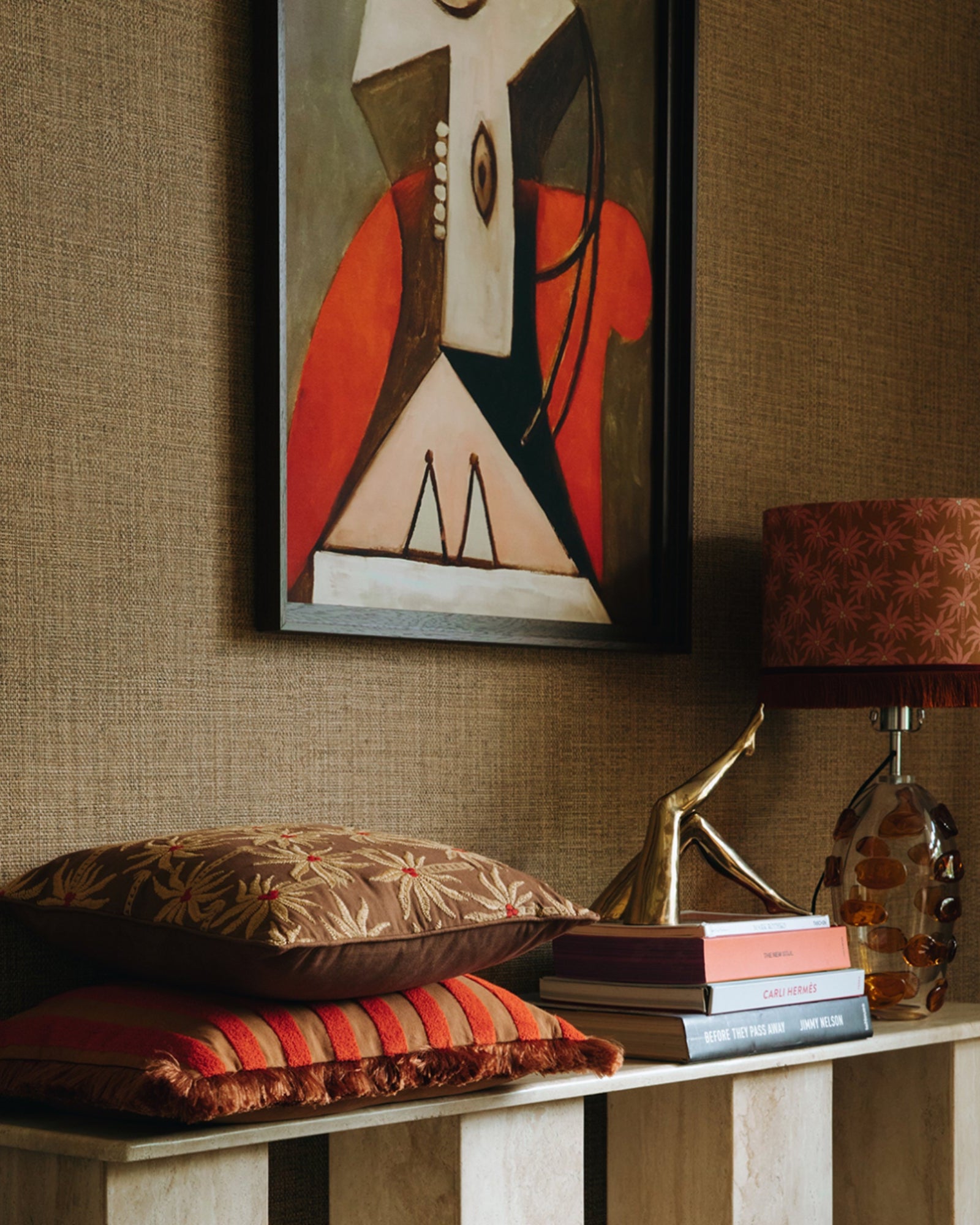 Lampshade Laura Caramel & Rose