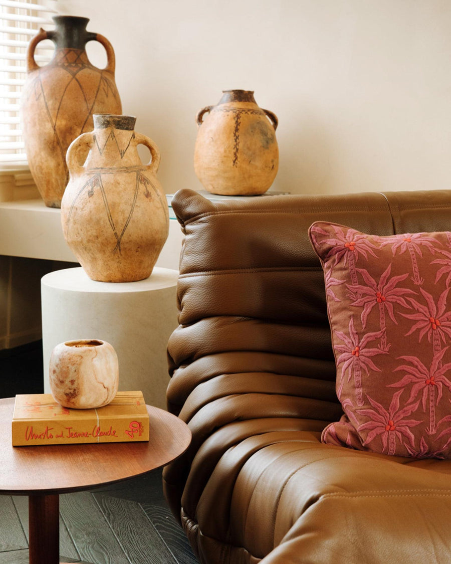 Cushion Laura Cinnamon & Orchid