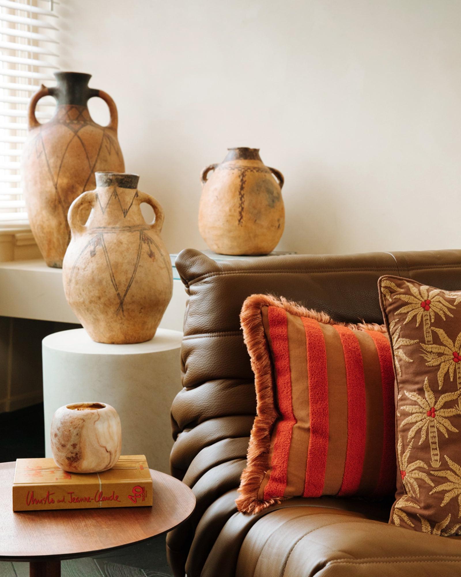 Cushion Laura Cinnamon & Sand