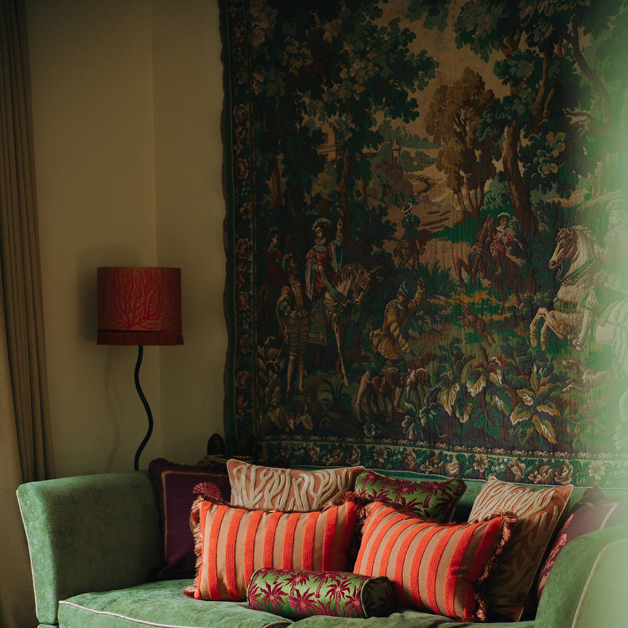 Cushion set Coral & Caramel