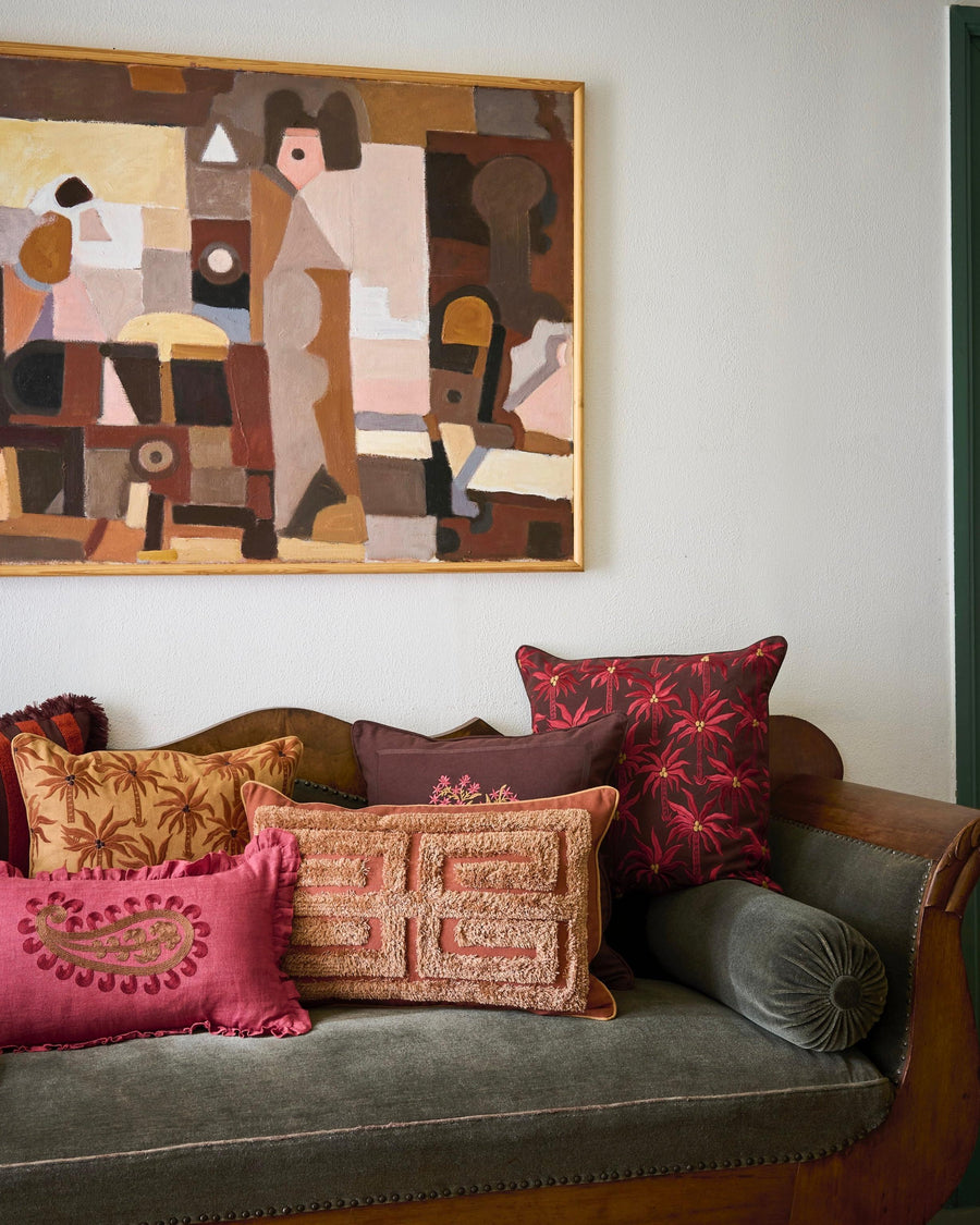 Cushion Siena Pink & Rust