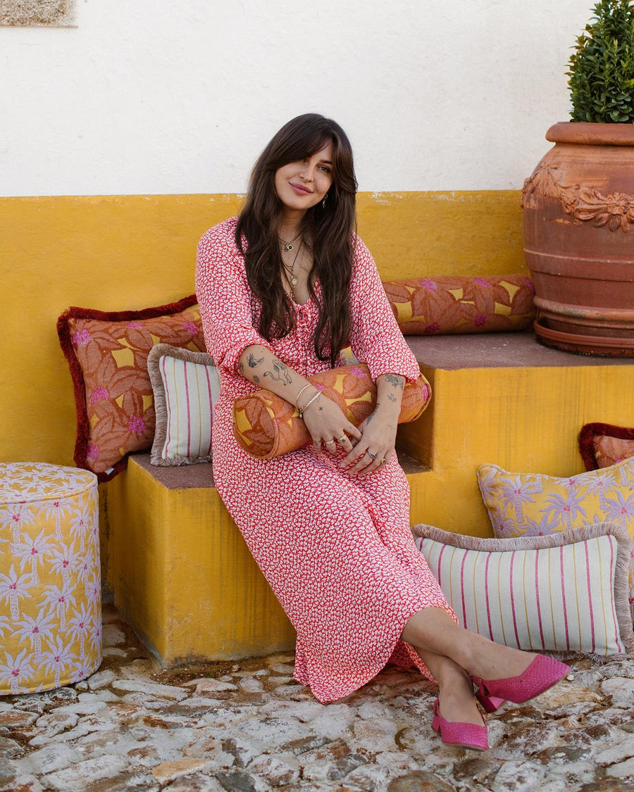 Pouf Laura Sunflower & Rose