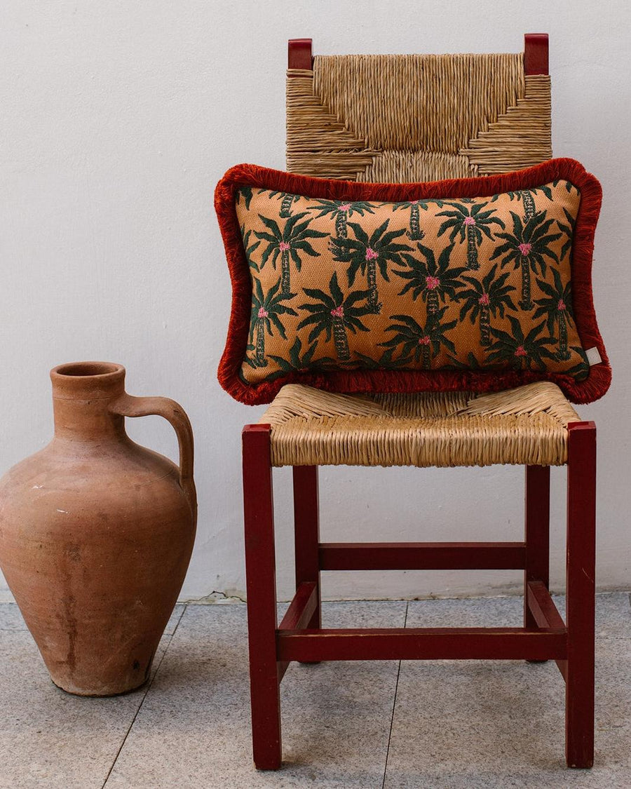 Cushion Laura Moss & Caramel