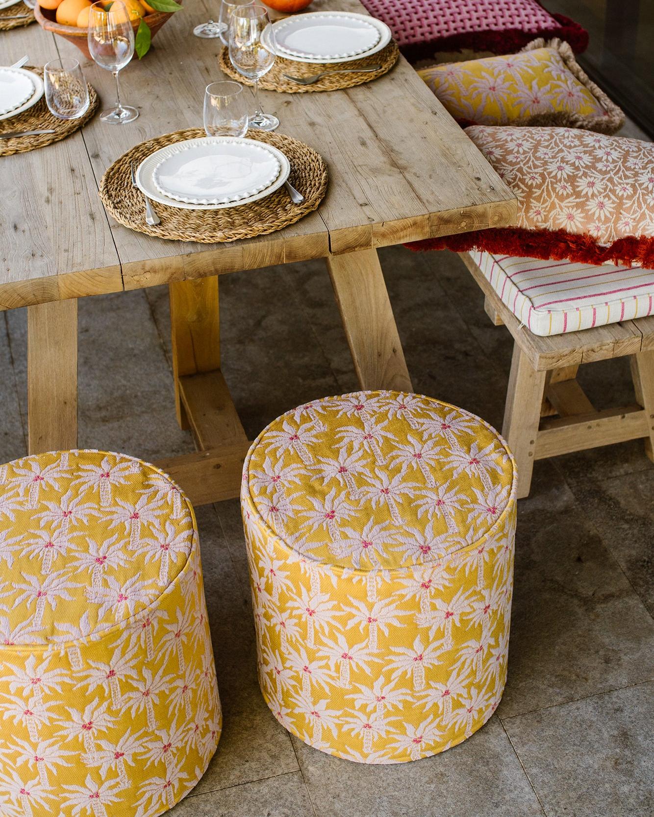Pouf Laura Sunflower & Rose